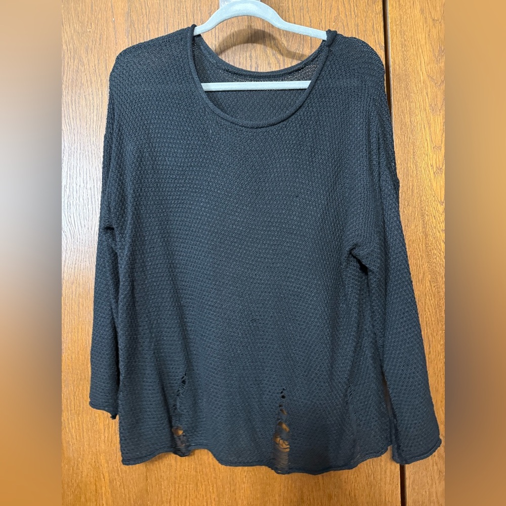 Boutique distressed sweater